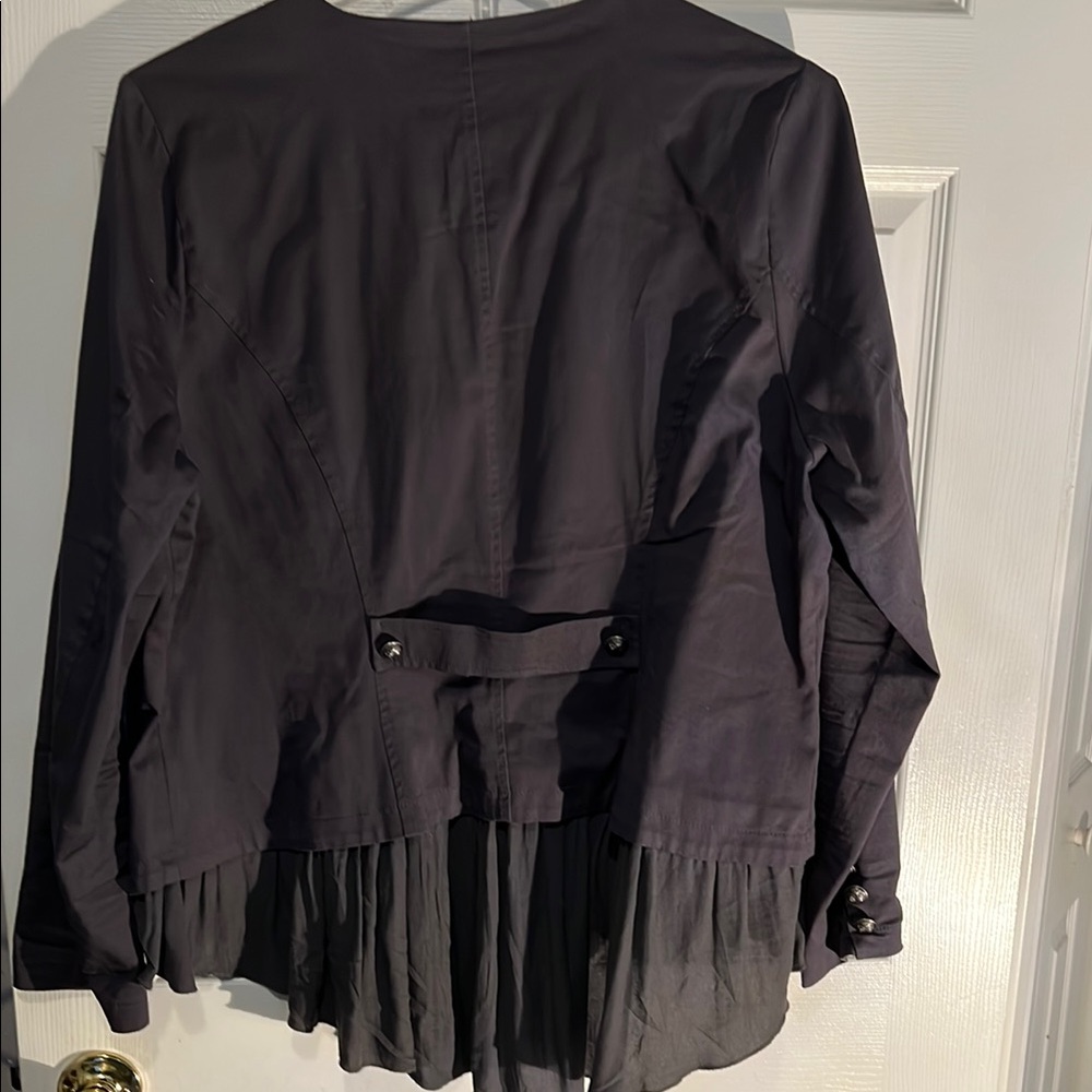 Torrid Charcoal Button-Front Jacket Size 2 - Picture 7 of 11